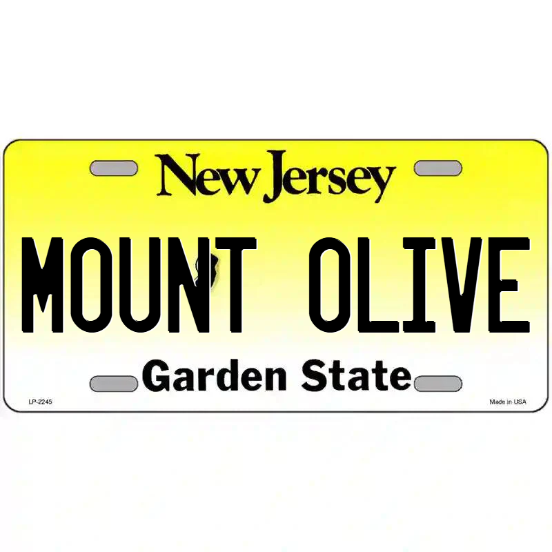 Mount Olive New Jersey Metal Sign