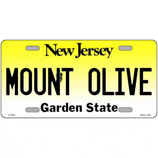 Mount Olive New Jersey Metal Sign