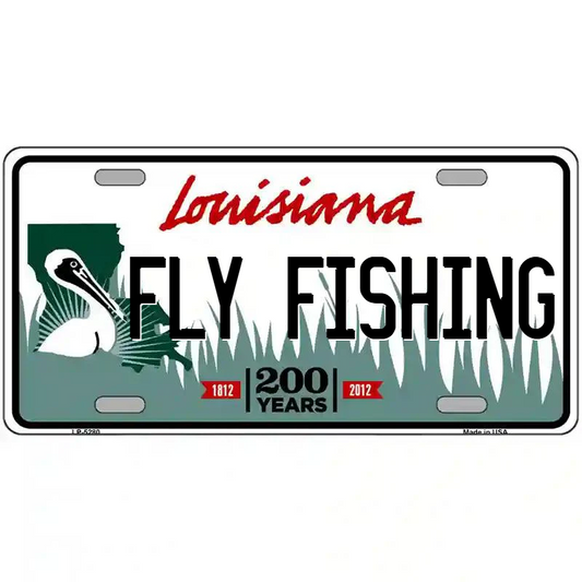 Fly Fishing Louisiana Metal Sign