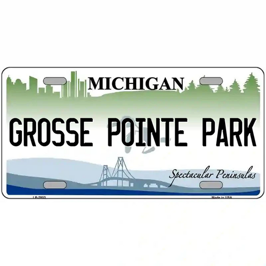 Grosse Pointe Park Michigan Metal Sign