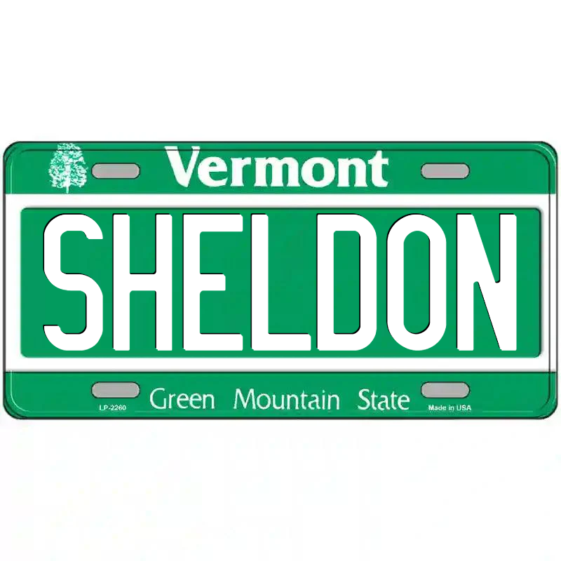 Sheldon Vermont Metal Sign