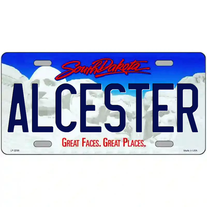 Alcester South Dakota Metal Sign