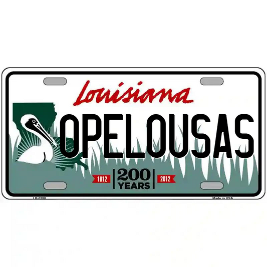 Opelousas Louisiana Metal Sign