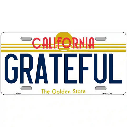 Grateful California Metal Sign