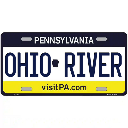 Ohio River Pennsylvania Metal Sign