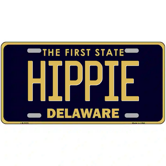 Hippie Delaware Metal Sign