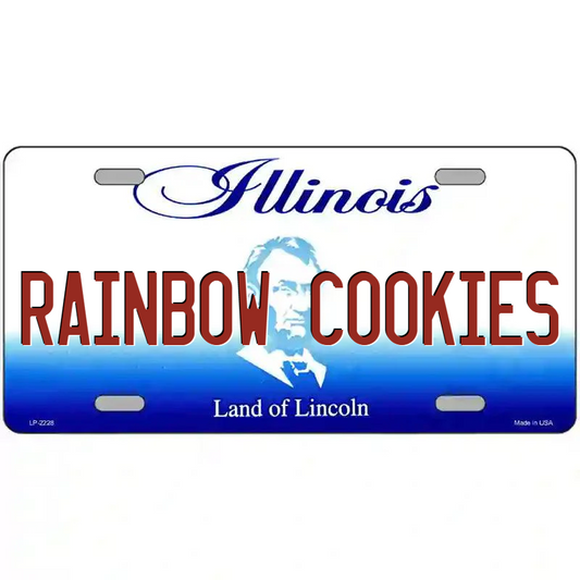 Rainbow Cookies Illinois Metal Sign