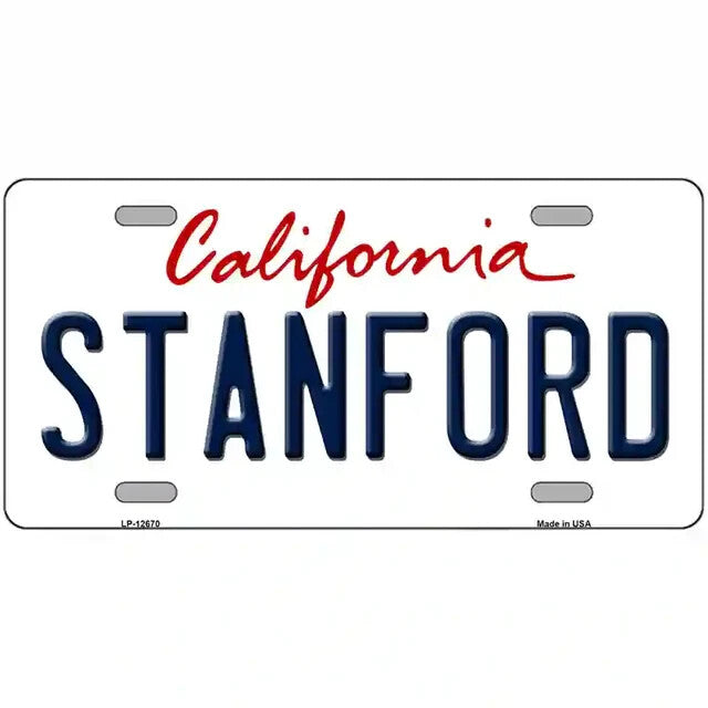 Stanford California Metal Sign