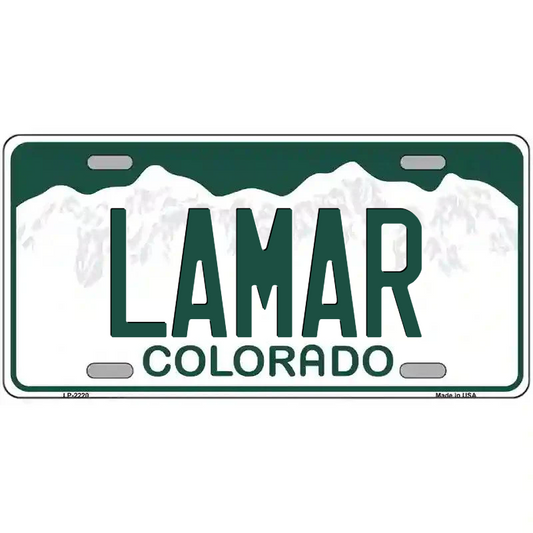 Lamar Colorado Metal Sign