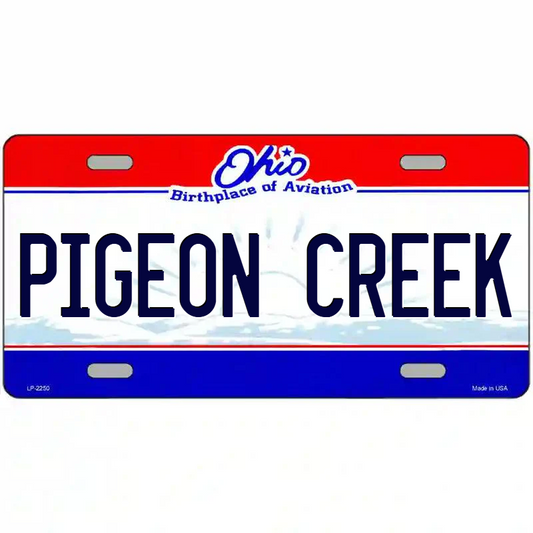 Pigeon Creek Ohio Metal Sign