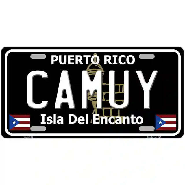 Camuy Puerto Rico Black Metal Sign