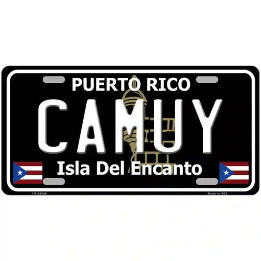 Camuy Puerto Rico Black Metal Sign