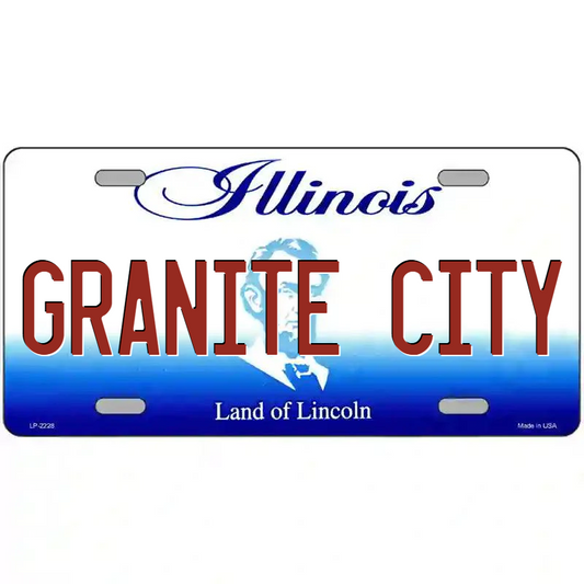 Granite City Illinois Metal Sign
