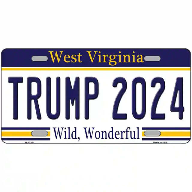 Trump 2024 West Virginia Metal Sign