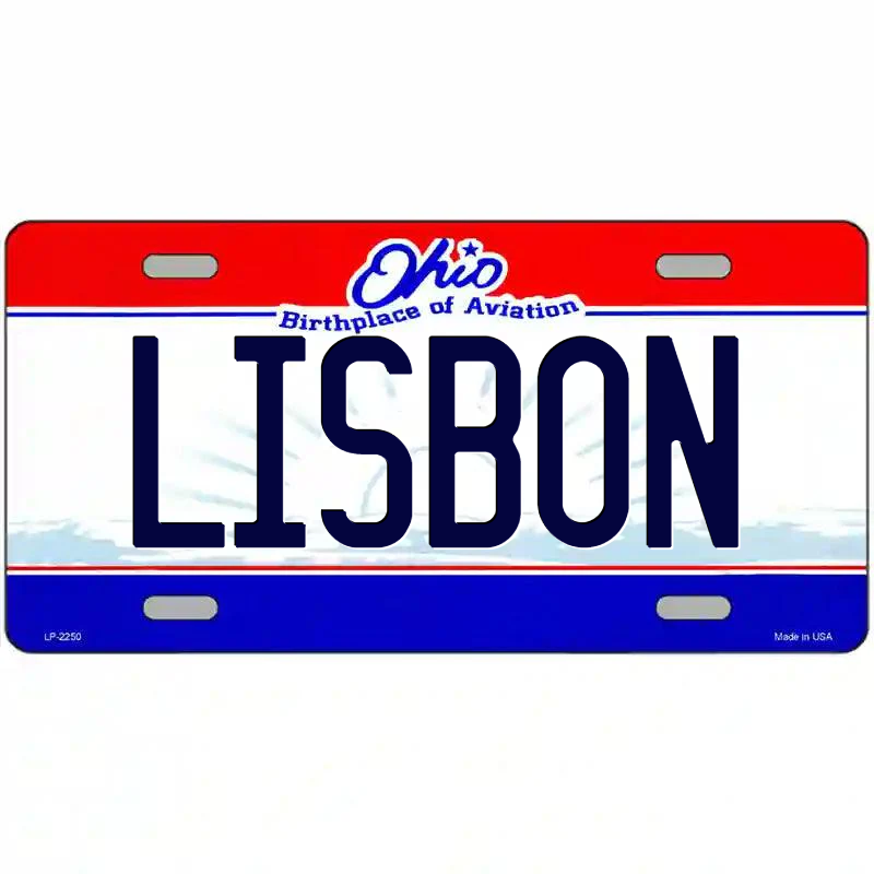 Lisbon Ohio Metal Sign