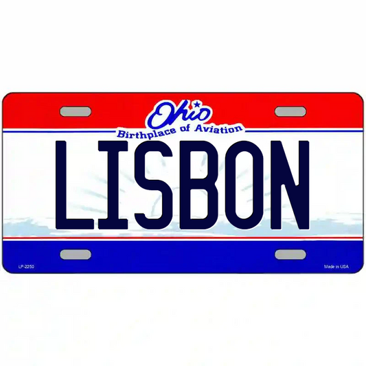 Lisbon Ohio Metal Sign