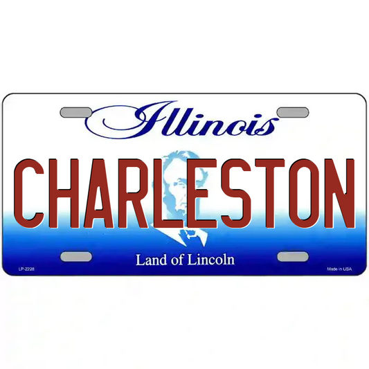 Charleston Illinois Metal Sign