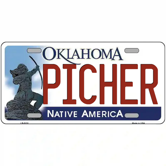 Picher Oklahoma Metal Sign