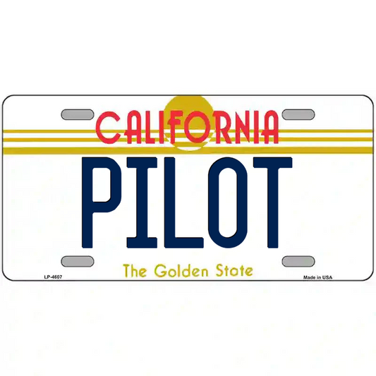Pilot California Metal Sign