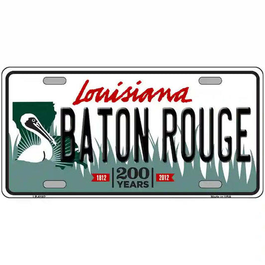 Baton Rouge Louisiana Metal Sign
