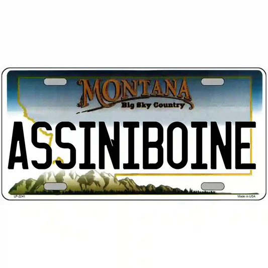 Assiniboine Montana Metal Sign