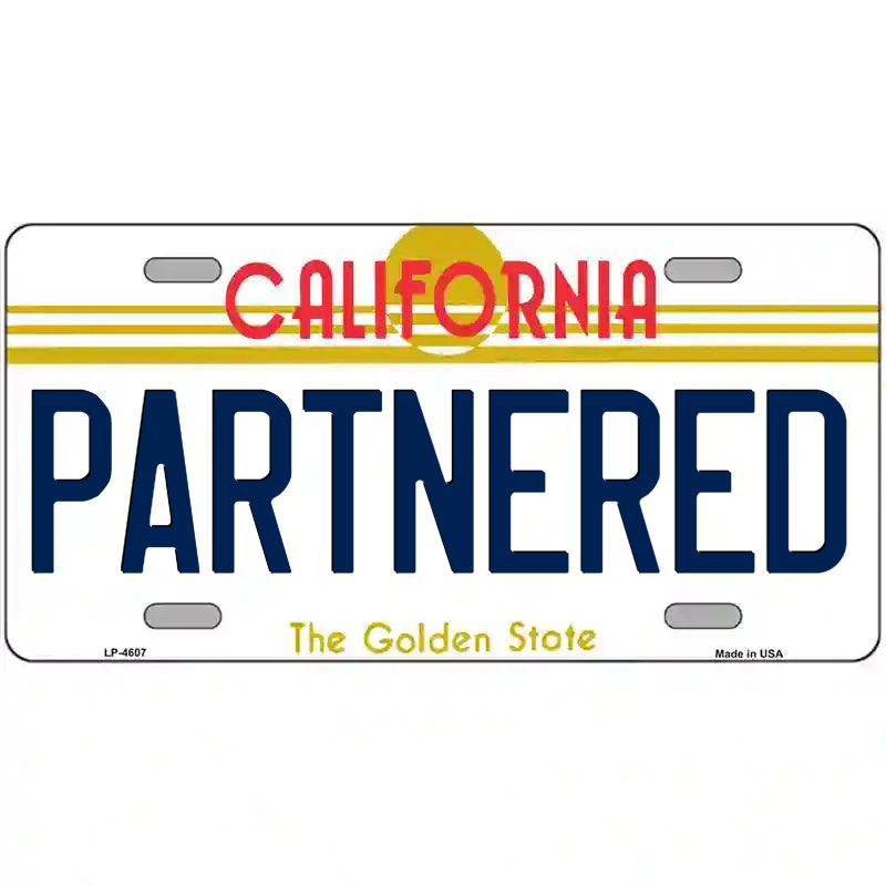 Partnered California Metal Sign