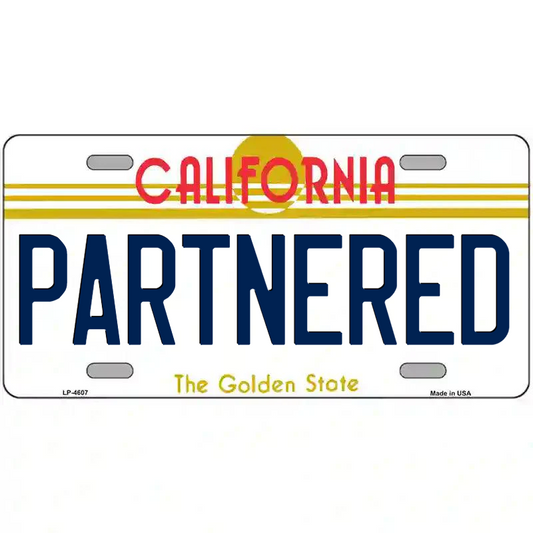 Partnered California Metal Sign
