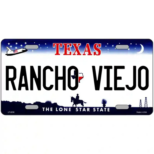 Rancho Viejo Texas Metal Sign
