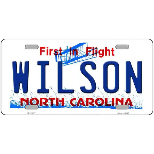 Wilson North Carolina Metal Sign