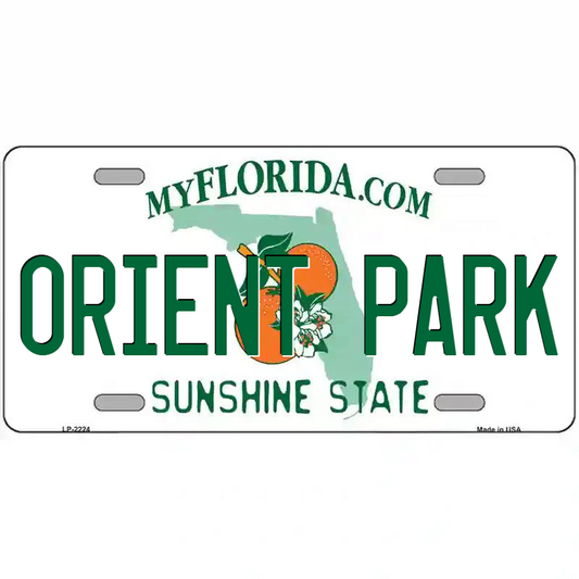 Orient Park Florida Metal Sign