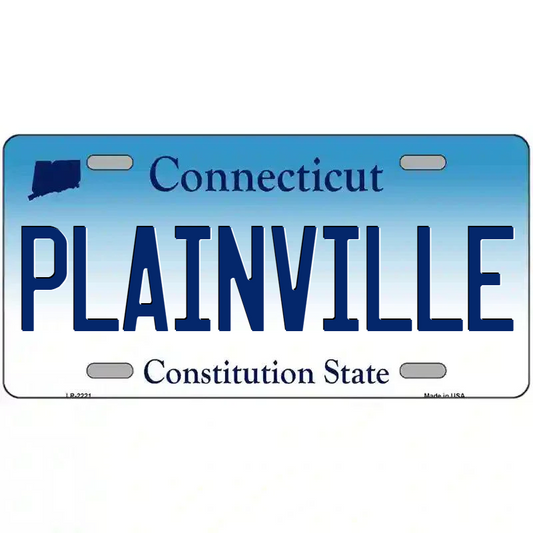 Plainville Connecticut Metal Sign
