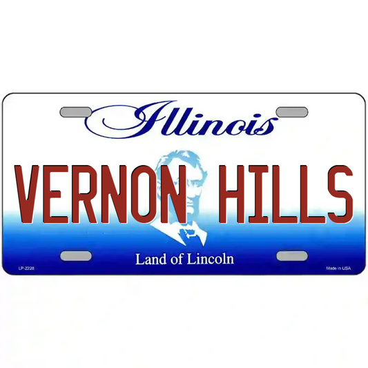 Vernon Hills Illinois Metal Sign
