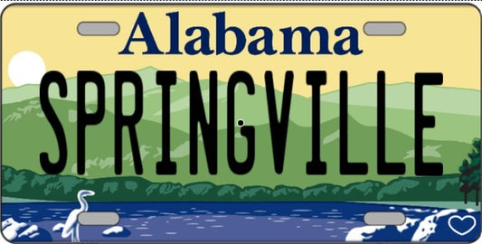 Springville Alabama Metal Sign