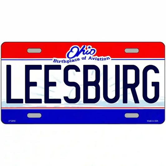 Leesburg Ohio Metal Sign