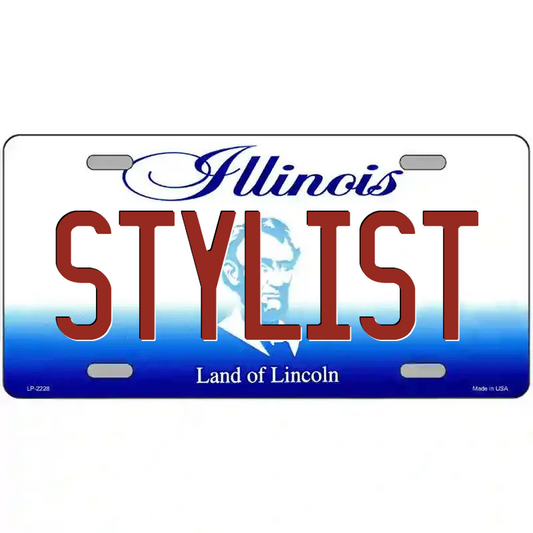 Stylist Illinois Metal Sign
