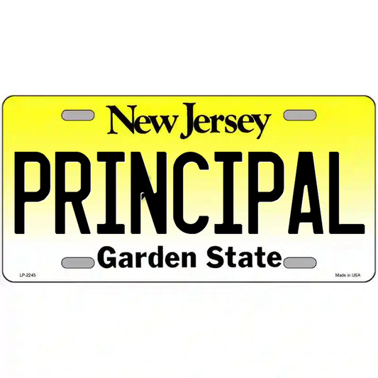 Principal New Jersey Metal Sign