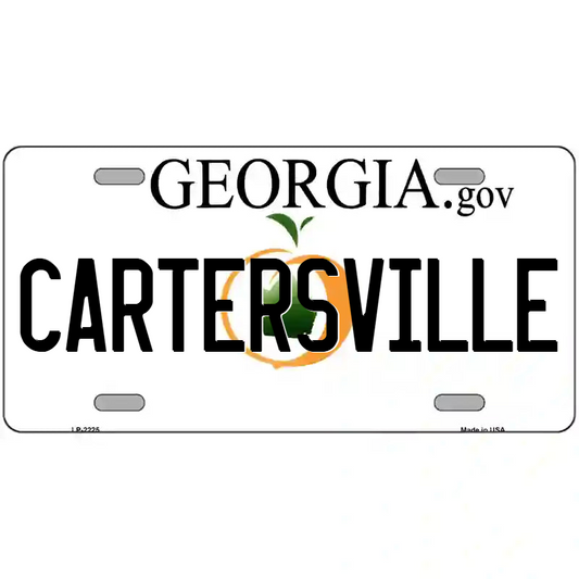 Cartersville Georgia Metal Sign