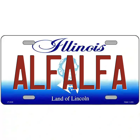 Alfalfa Illinois Metal Sign