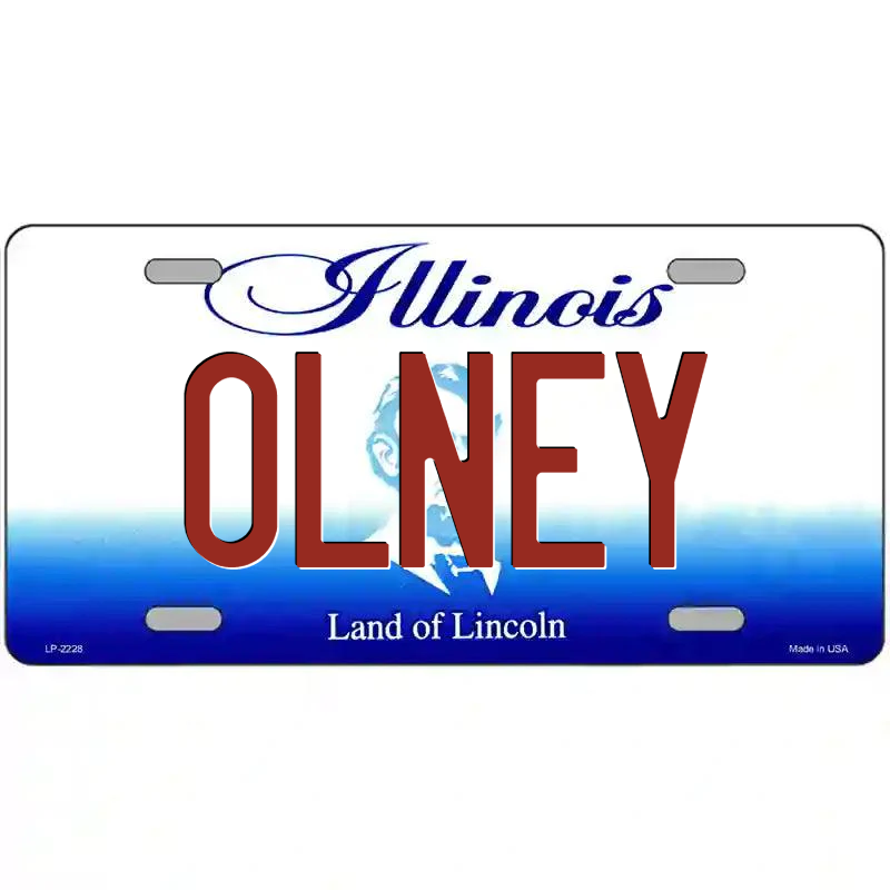 Olney Illinois Metal Sign