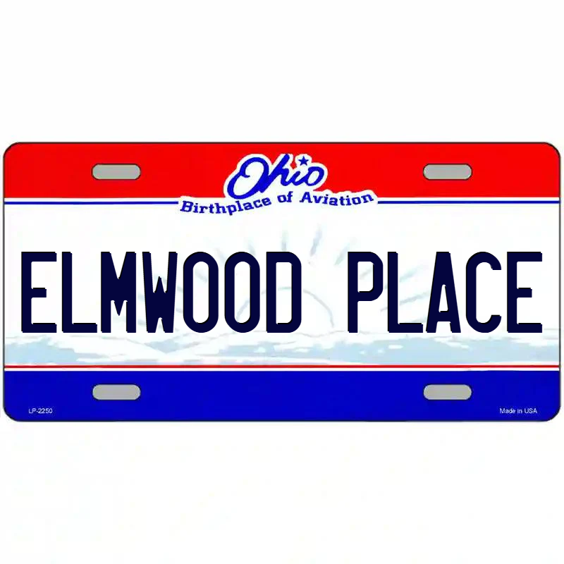 Elmwood Place Ohio Metal Sign