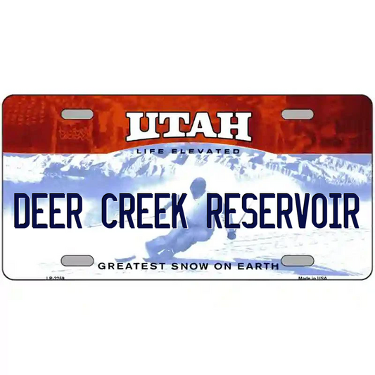 Deer Creek Reservoir Utah Metal Sign