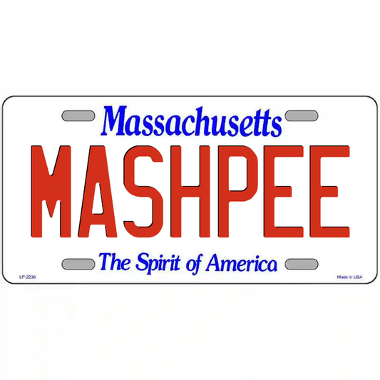 Mashpee Massachusetts Metal Sign