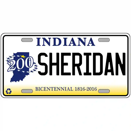 Sheridan Indiana Bicentennial Metal Sign