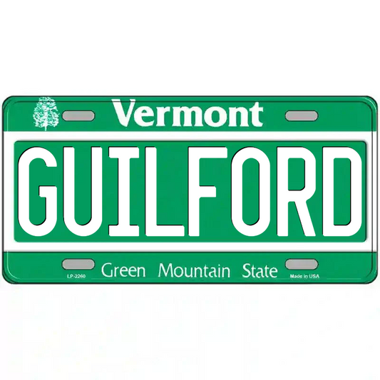 Guilford Vermont Metal Sign