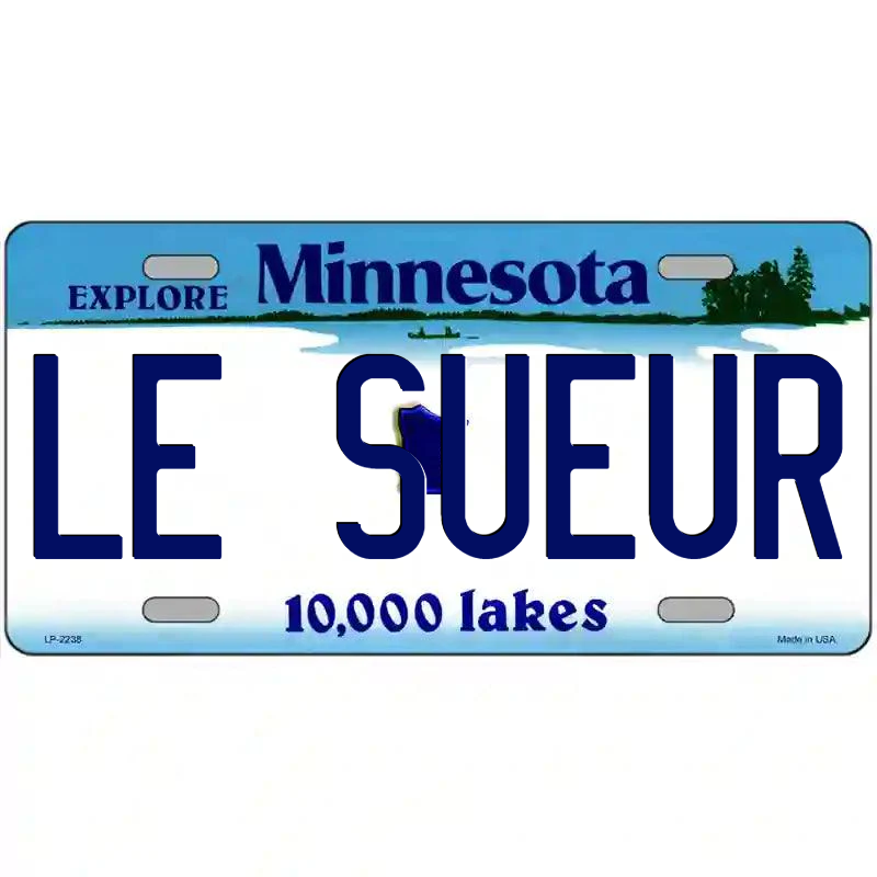 Le Sueur Minnesota Metal Sign