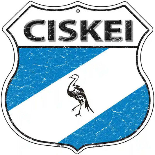 Ciskei Flag Highway Shield Metal Sign