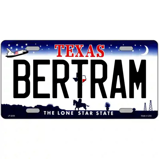 Bertram Texas Metal Sign