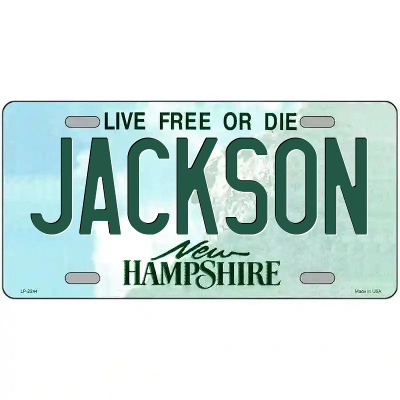 Jackson New Hampshire Metal Sign