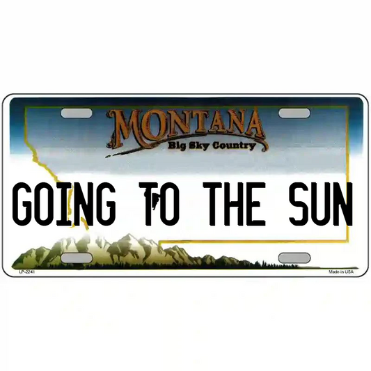 Going to the Sun Montana Metal Sign