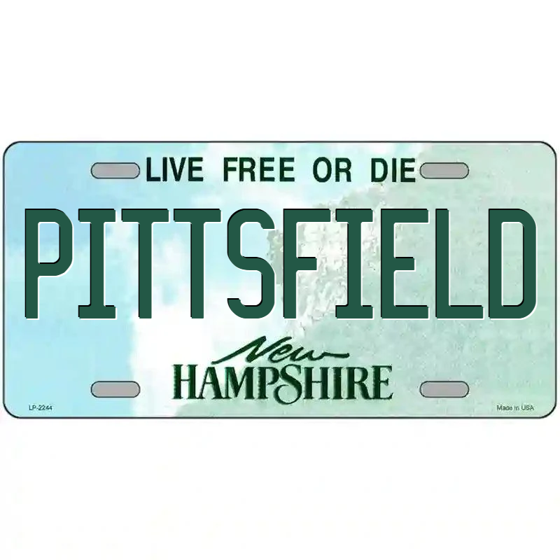 Pittsfield New Hampshire Metal Sign